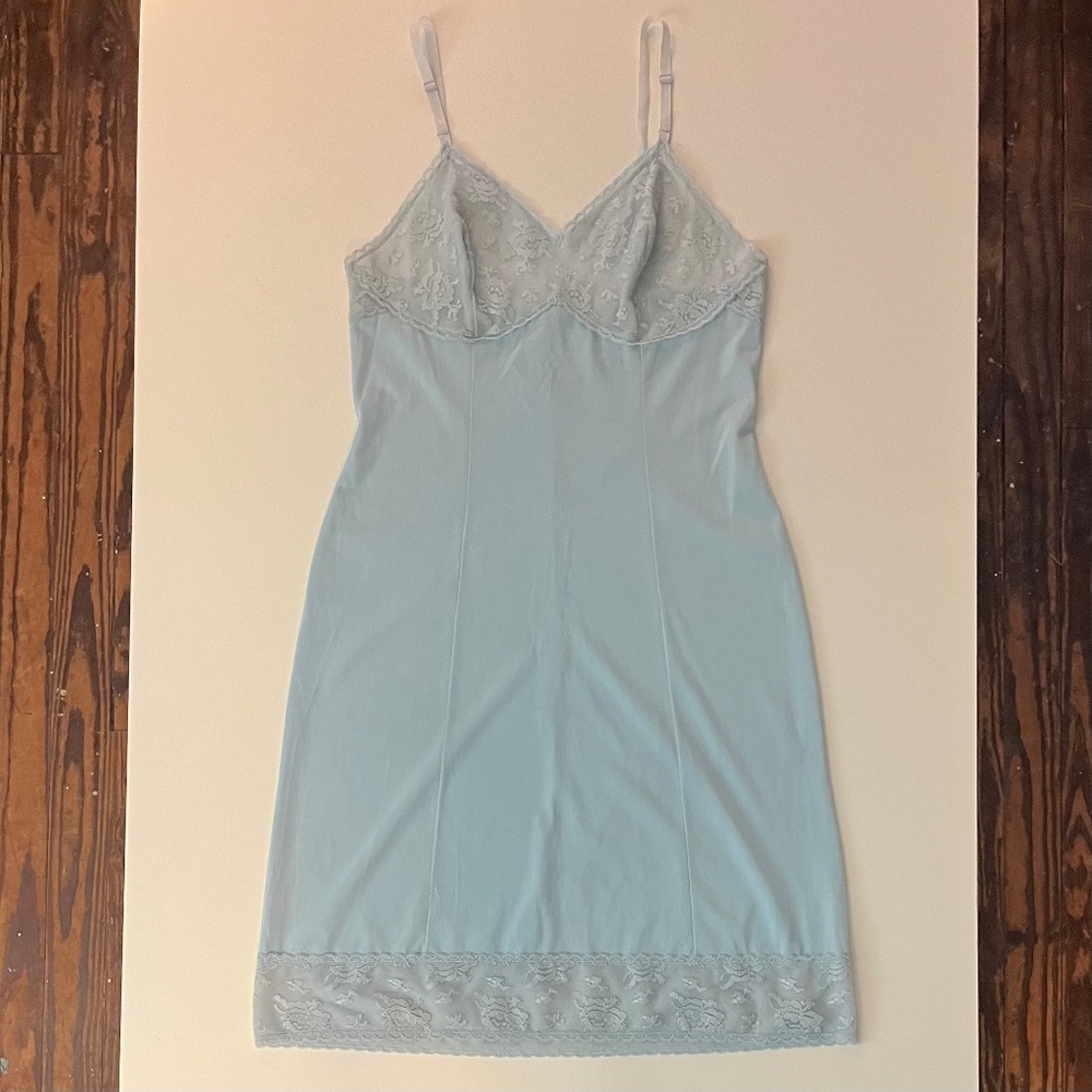 Vintage Seamprufe Baby Blue Slip Dress